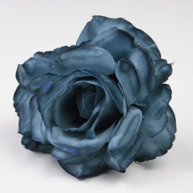 Petite rose de Cadix. 10cm. Bleu 65
